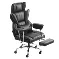 thumbnail image 2 of STAWAY Executive Office Chair - High Back Ergonomic Design, Adjustable Lumbar Support, Footrest, 400 lbs Capacity, Smooth Rolling Wheels, Black, 2 of 9
