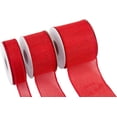 thumbnail image 2 of Joycrosso Burlap Wired Edge Ribbon 2 inch x 10 Yards, Red, Ideal for Crafting, Gift Wrapping, Wreath, Christmas Tree, and Rustic Wedding Decorations, 2 of 4