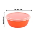 thumbnail image 4 of Stackable Food Storage Containers with Lids, 4-Piece Round Plastic Fridge Bowl Set for Freshness and Meal Prep, Airtight Lunch Containers for Leftovers and Fruits, 4 of 9