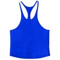 thumbnail image 4 of 70% Off! Grrvtrz Men's Stringer Bodybuilding Workout Gym Tank Tops Training Y Back Cut Off Sleeveless Shirts, 4 of 7