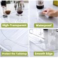 thumbnail image 3 of ORUYROP Upgraded Version Clear Round Table Cover, 1.5mm Thick, 40'' x 40'' Waterproof Oil Proof PVC Table Protector, Clear, Anti-slip Design, Tablecloth Protector, 3 of 7