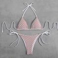 thumbnail image 2 of KIHOUT 2025 Women's Triangle Bikini Floral Printed Bikini Set Two Piece Summer Swimsuit Bathing Suits for Beach Pool Party, 2 of 7