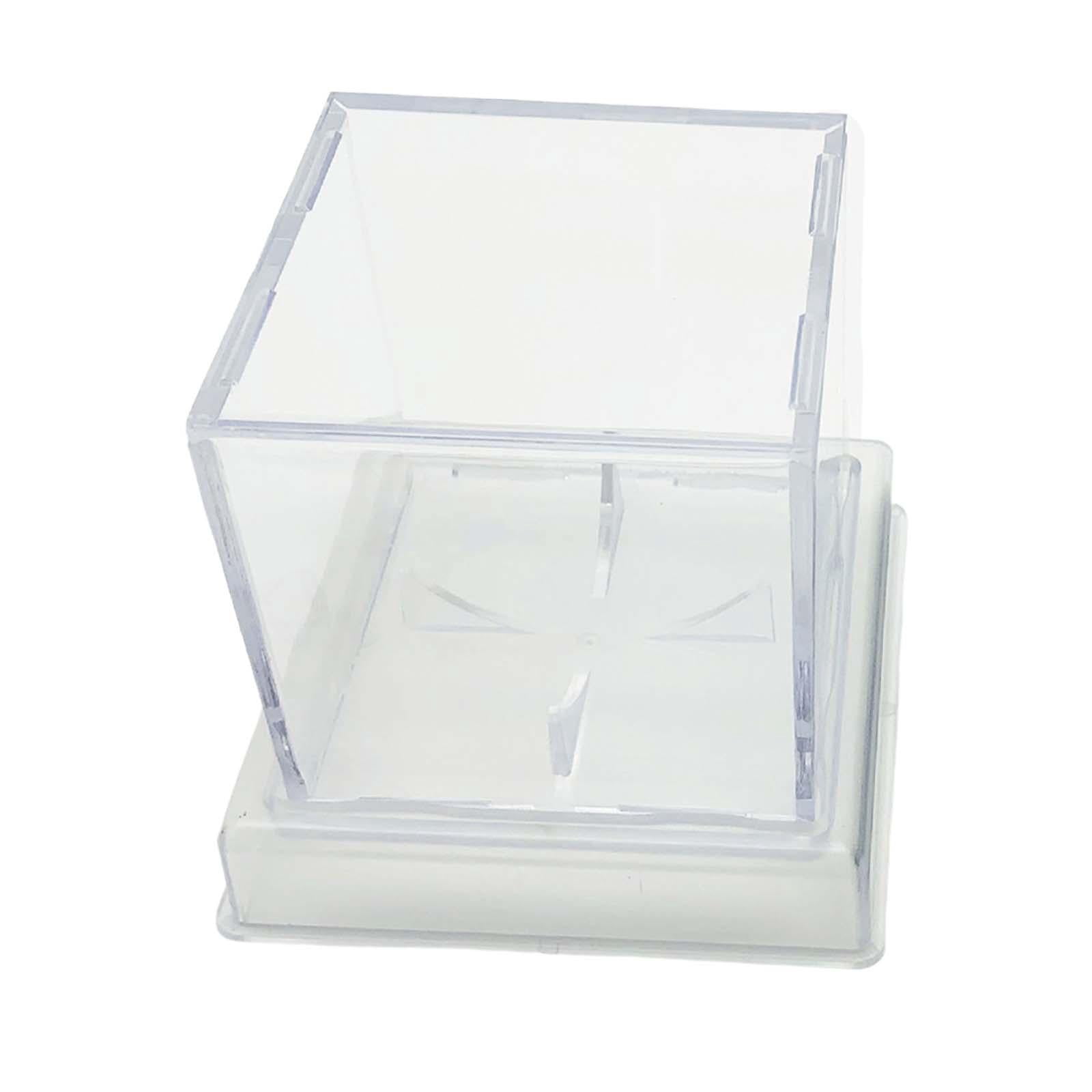 Almencla Clear Acrylic Baseball Box Baseball Holder Sports Collectibles Dustproof Acrylic Clear Bottom Bracket