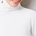 thumbnail image 4 of DPTALR Blouse Ample à Manches Longues et Col Rond pour Femmes, Couleur Unie, 4 of 5