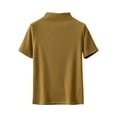 thumbnail image 1 of Zpanxa T-Shirt en Molleton Douillet, Haut Thermique Léger pour Femmes avec Col Rond en Plusieurs Couleurs, 1 of 4