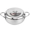 thumbnail image 2 of Friteuse Japonaise en Acier Inoxydable avec Poignée Froide, Rappel de Niveau d'Huile, Grille Amovible, Compatible avec Cuisinière à Induction, 2 of 7