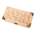 thumbnail image 4 of lionlar Wood Storage Box Home Decor Decorative Treasure Chest for Dice Cards Jewelry Style C, 4 of 9