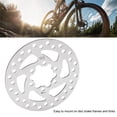 thumbnail image 4 of Bicycle Disc Brake Rotors, Mountain Bike Brake Disc Rotor Flange 6 Hole Round Bike Flange Disc Brake Rotor Replacement For Mountain Bike Road Bike, 4 of 8