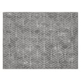thumbnail image 1 of 3-ft x 4-ft Malika Grey Printed Floor Mat, 1 of 5