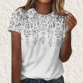 thumbnail image 1 of Soki T-shirt Graphique Imprimé à Manches Courtes à Col Rond pour Femmes, 1 of 4