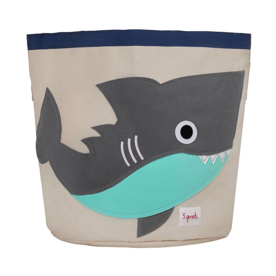 3 Sprouts Shark Baby Toys Storage Bin