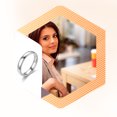 thumbnail image 4 of maskred 10 Pcs Bague Homme Femme Ronde en Acier Inoxydable Fermée Bagues Couples Décoration Main Amoureux Bijoux Simples pour Rendez-Vous Bijoux Blanc Taille 8, 4 of 8