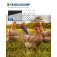 thumbnail image 3 of Hardware Cloth – Heavy Duty Galvanized 1/2" Mesh, 19GA – Garden Trellis & Fence – Rust Resistant – Poultry, Chicken Coop, Rabbit Cage & Animal Barrier  – Size: 1.2x30m, Color: B-Black plastic dip, 3 of 7