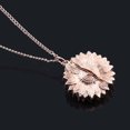 thumbnail image 4 of Collier pour Femmes Pendentif Tournesol Gravé Pendentif Médaillon Collier Pendentif, 4 of 10