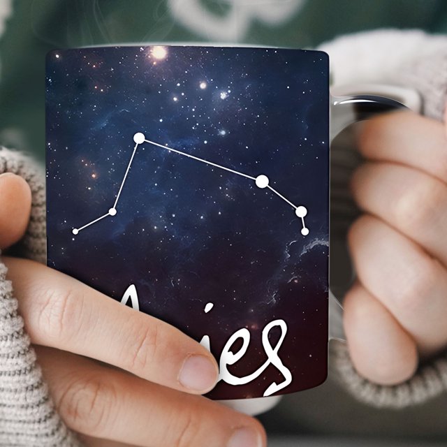 TopLLC Twelve Constellations Ceramic Color-changing Cup Coffee Tea Cup Constellation glass