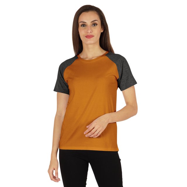 Inkmeso Womens Raglan Short Sleeve T-Shirt Regular Fit Casual Solid Basic Tee T-Shirts