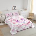 thumbnail image 3 of Erosebridal Ensembles de Literie Axolotl Roses Simple avec Couette, Insert de Couette Nœud Rêveur, Déco Kawaii d'Animaux de Dessin Animé, 2 Pcs, 3 of 7