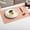 Pink-As shows, variant on Faux Leather Placemats, Round Table Mats for Kitchen & Dining, Non-Slip Insulated Heat Resistant Design, Yellow/Green/Blue/Black/Brown/Pink, Durable Dining Decor for Home & Kitchen
