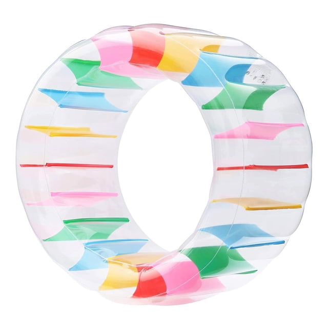 jinwen Roue Gonflable Rouleau Géant d'Eau Roue Roulante pour Lac Étang 100cm