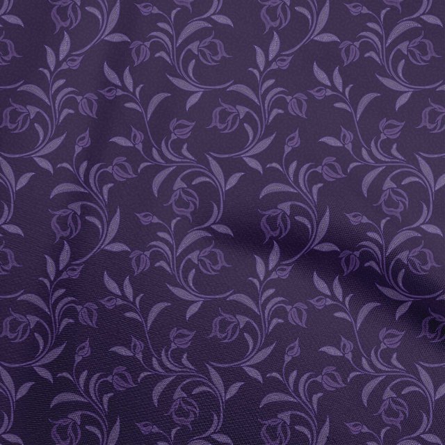 oneOone Velvet Purple Fabric Floral Craft Projects Decor Fabric Printed By The Yard 58 Inch Wide