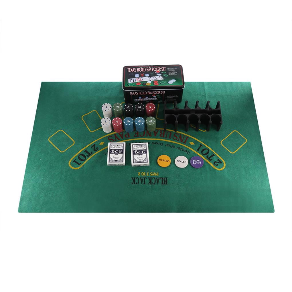 Ensemble De Roulette De Casino – Roue 25,4 Cm – 200 Jetons – 2 Jeux De Cartes – Gothink