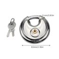 thumbnail image 2 of TopLLC Stainless Steel Round Cake Lock Warehouse Door Lock Chain Lock All Copper Heart Padlock, 2 of 2