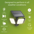 thumbnail image 4 of Philips LED UltraEfficient Solar Zyren Security Light, Bright White (3000K), 4 of 13