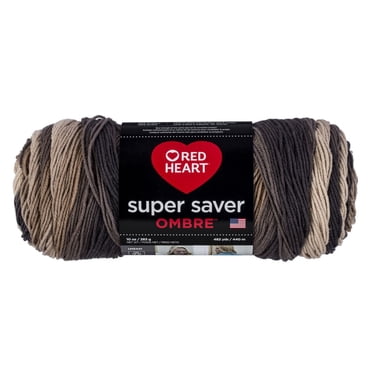 Red Heart® Fil Super Saver® Ombre™, Acrylique #4 Moyen, 10oz/283g, 482 Yards