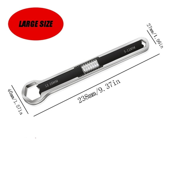 Multi-Functional Adjustable Wrench Open End Tool for Home Repair