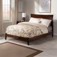 thumbnail image 4 of AFI Metro Queen Solid Wood Panel Bed with USB Charging Station in Walnut, 4 of 9