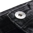 thumbnail image 4 of Jean Skinny Déchiré pour Homme, Décontracté, Coupe Ajustée, Couleur Unie, Long, 4 of 9