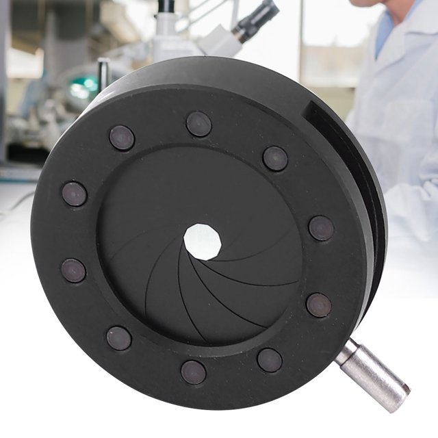 Microscope Aperture, Metal Iris Diaphragm, Durable Compact Reliable For Industrial Control Industrial Supplies