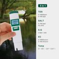 thumbnail image 3 of Compteur de Test de Qualité d'Eau 5 en 1 EC/TDS/SALT/S.G/TEMP pour Eau avec Écran Rétroéclairé LCD, 3 of 8