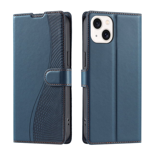 iPhone 13 Case,Wallet Pu Leather Flip Cover Card Holder Magnetic Stand