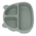 thumbnail image 1 of Suction Plate, Silicone Toddler Bear Shaped Baby Plate with Suction 3 Partition Design High Temperature Resistance Baby Plates for Dining Room, Kindergarten, 1 of 7