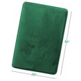 thumbnail image 3 of 1 Large Clara Clark Bath Mat Bathroom Rug - Absorbent Memory Foam Bath Rugs - Non-Slip, Thick, Cozy Velvet Feel Microfiber Bathrug, Plush Shower, Toilet- Floor Bathmats Carpet - Hunter Green - 20"x32", 3 of 6