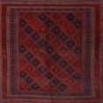 thumbnail image 1 of Ahgly Company Indoor Square Traditional Bakers Brown Southwestern Area Rugs, 3' Square, 1 of 6