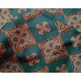 thumbnail image 4 of oneOone Silk Tabby Fabric Floral Block Print Sewing Fabric BTY 42 Inch Wide, 4 of 4