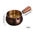 thumbnail image 2 of Mini Casserole avec Manche en Bois - Chauffe-Lait Réutilisable en Acier Inoxydable et Fondoir à Chocolat - Casserole Multifonctionnelle, JKODE, 2 of 9