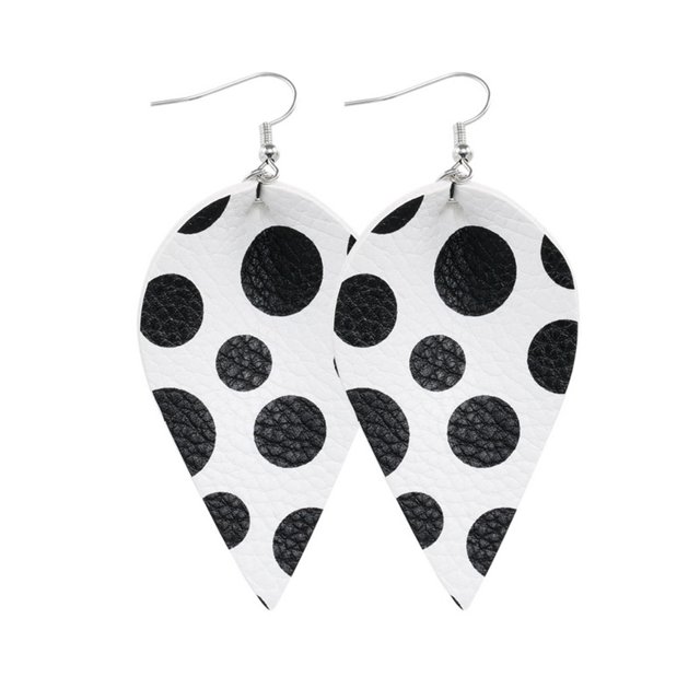 QualitChoice Leopard Print Earrings Body Decoration Water Drop Ear Dangles Birthday Gift Type 7 1Set