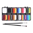 thumbnail image 1 of lionlar Face Body Paint Set Palette Washable Photo Prop with Brushes Facepaints Painting, 1 of 9