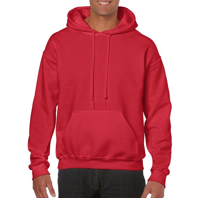 Gildan Men's Fleece Hooded Sweatshirt, Style G18500, Red, 2X-Large