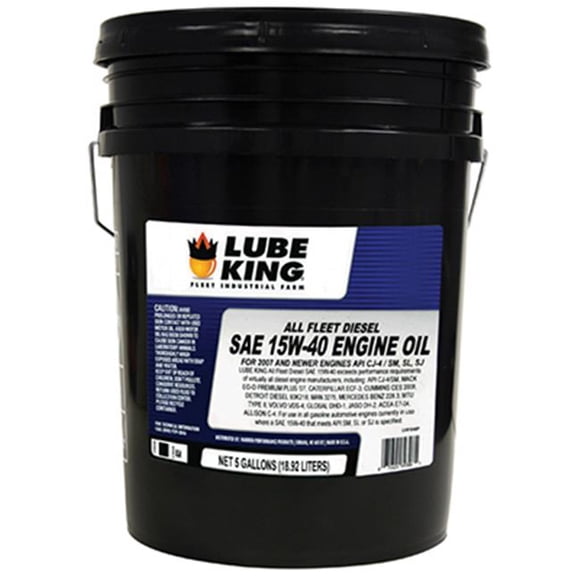 Lube King LU01545P 5 Gallon, 15W40 Fleet Oil