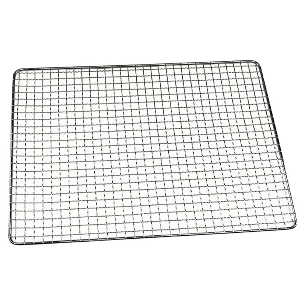 Xingzhi Stainless Steel Barbecue Grille Moistureproof Washable Rectangular Grill 45x30cm 1Set