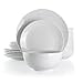 thumbnail image 3 of Elama Ensemble de Vaisselle en Porcelaine Blanche 18 Pcs Luna, 3 of 4