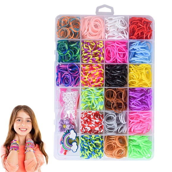 Rubber Band Bracelet Kit, Loom Bracelet Making Kit for Kids, Rubber Bands for Bracelet Making Kit for Kids Friendship