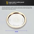 thumbnail image 2 of 360° Rotating Shower Head OneTouch Water Stop High Pressure Shower Nozzle Universal Easy Install Bathroom Upgrade, 2 of 8