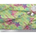 thumbnail image 3 of Soimoi Rayon Fabric Star & Diagonal Stripe Printed Craft Fabric by the Yard 56 Inch Wide, 3 of 3