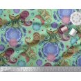 thumbnail image 3 of Soimoi Modal Satin Fabric Mandala & Paisley Ethnic Print Fabric by the Yard 42 Inch Wide, 3 of 3