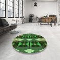 thumbnail image 4 of Ahgly Tapis Rectangulaire Lavable en Machine Intérieur Transitionnel Vert Forêt Foncé, 8 Pieds x 10 Pieds, 4 of 7